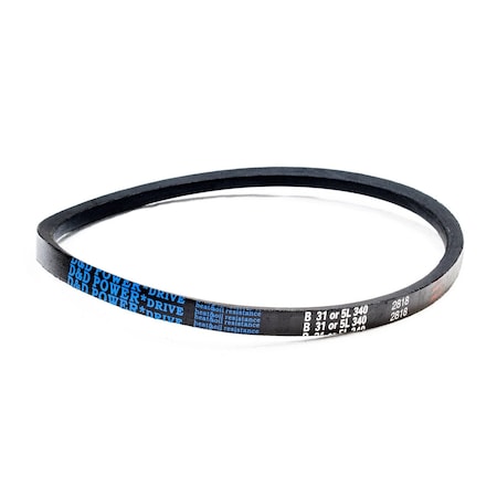 D&D B31/5L340 Classical V-Belt, 34 in Outside Length, 21/32 in Top Width, 1 Ribs B31/5L340